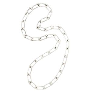 Cartier 18k White Gold Paper Clip Large Link Chain